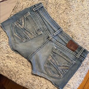 BKE Jean Shorts Distressed Style